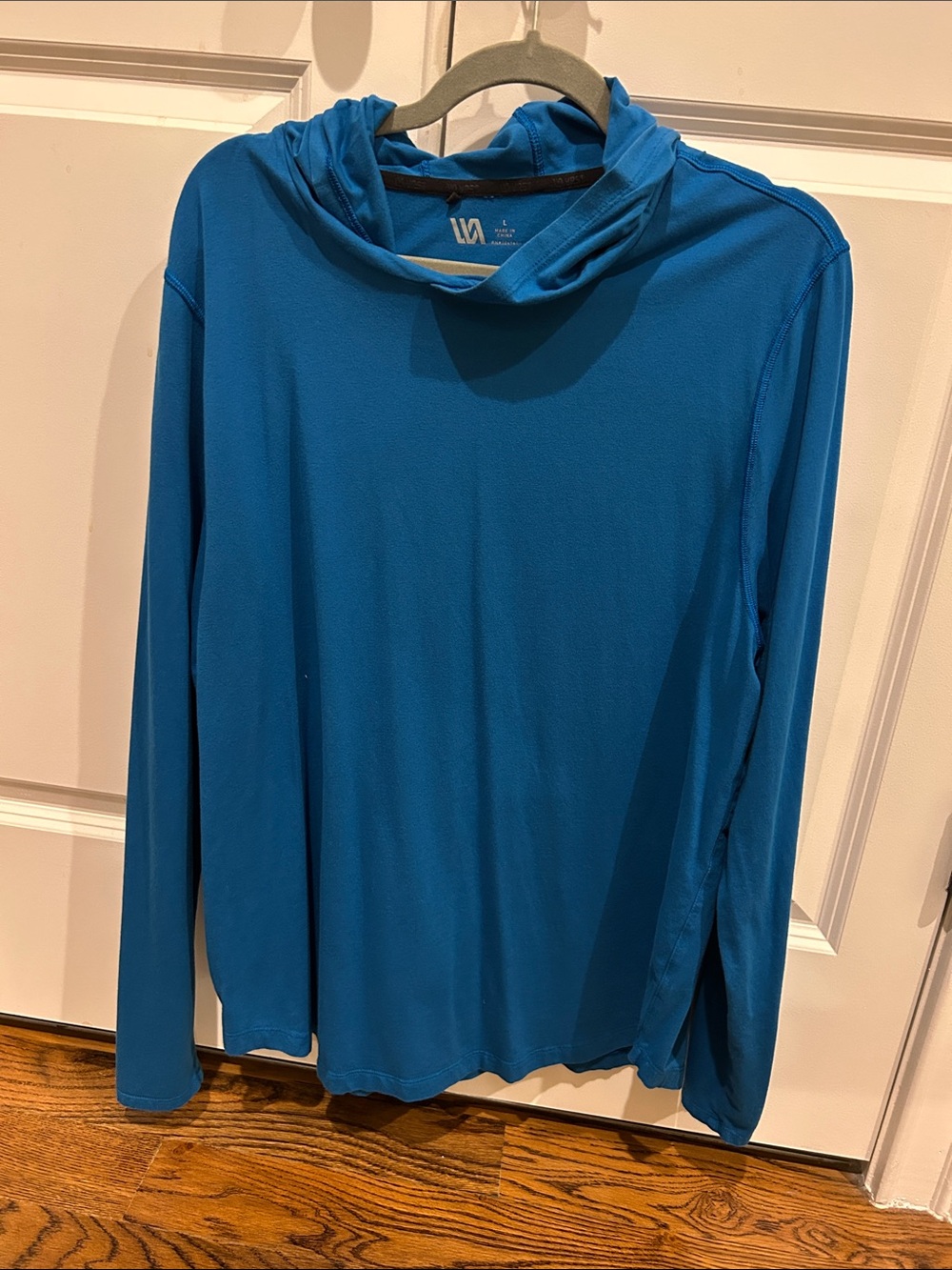 Women’s Lightweight Hooded Long-Sleeve Top - Teal Blue